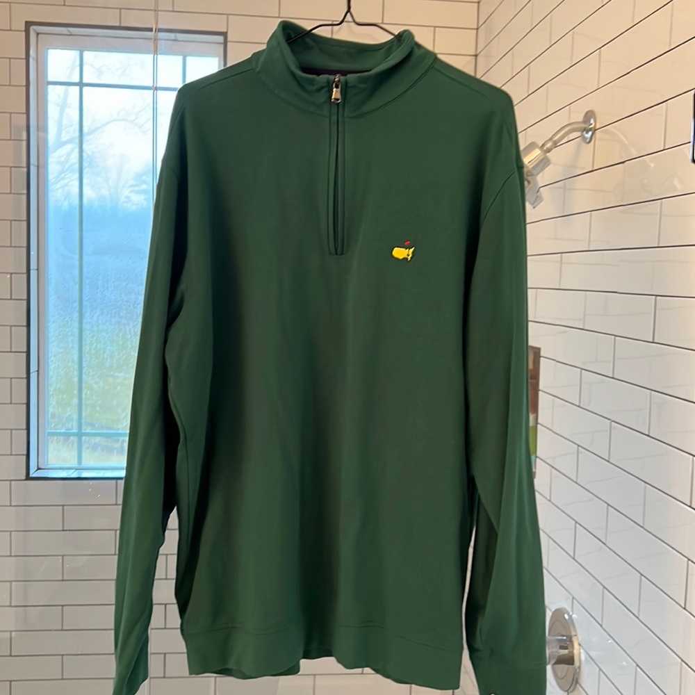 Masters Tournament Clubhouse Collection Green Pullover Men's XL - LIKE NEW